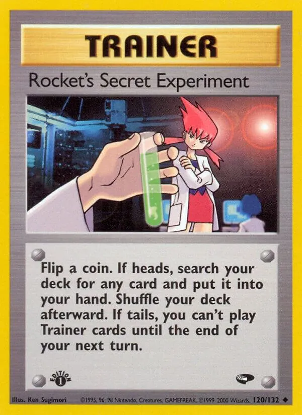 Gym Challenge 英語版 Rocket's Secret Experiment 120 カード表面