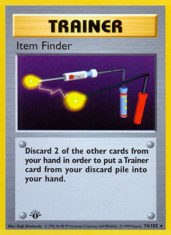Base Set 영어판 Item Finder 74 카드 앞면