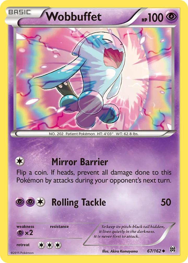 XY—BREAKthrough 英語版 Wobbuffet 67 カード表面