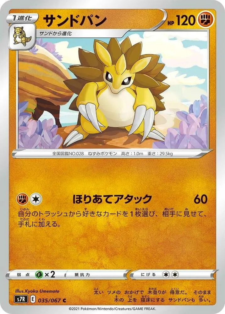 Front of Sandslash 35, 蒼空ストリーム Japanese