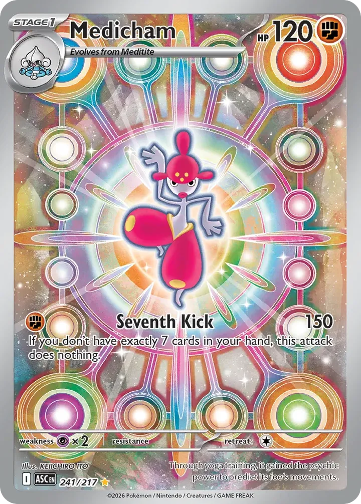 Mega Evolution—Ascended Heroes 영어판 Medicham 241 카드 앞면