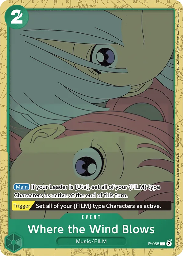Promotion Cards 英語版 Where the Wind Blows P-058 カード表面