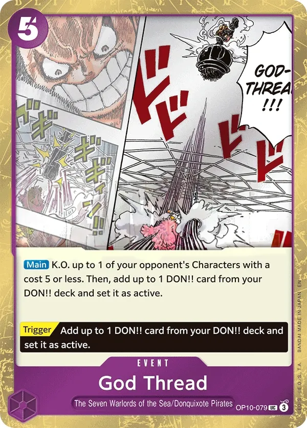 Royal Blood 英語版 God Thread OP10-079 · パラレル カード表面