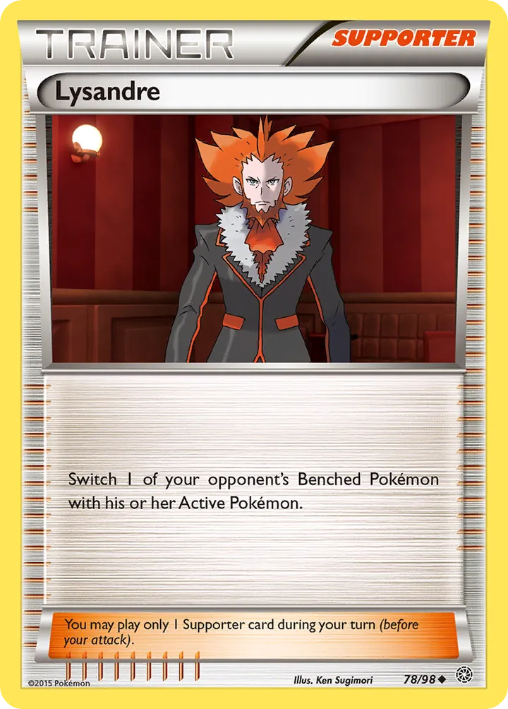 XY—Ancient Origins 英語版 Lysandre 78 カード表面