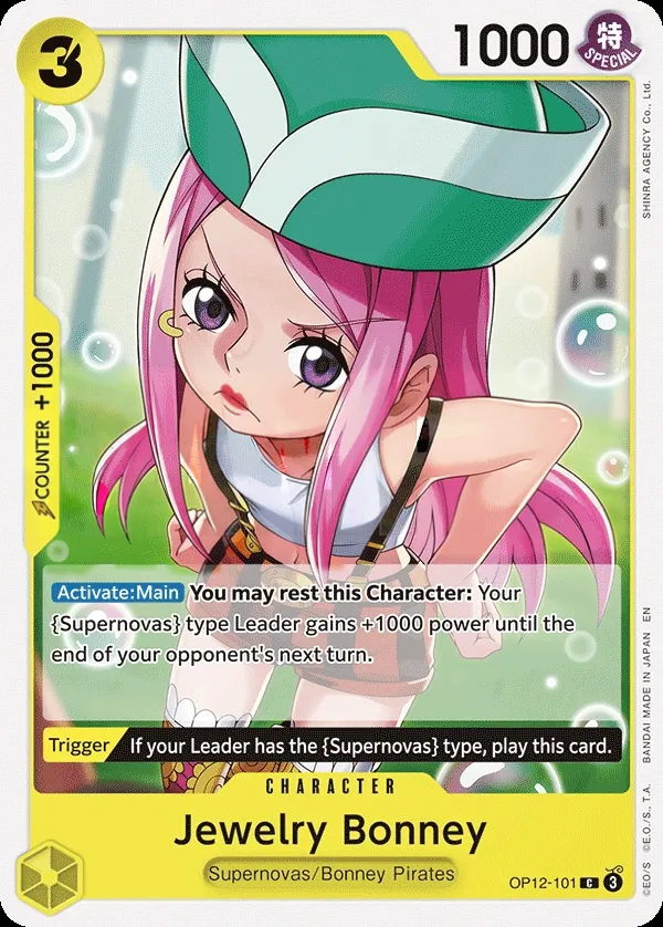 Legacy of the Master 영어판 Jewelry Bonney OP12-101 카드 앞면