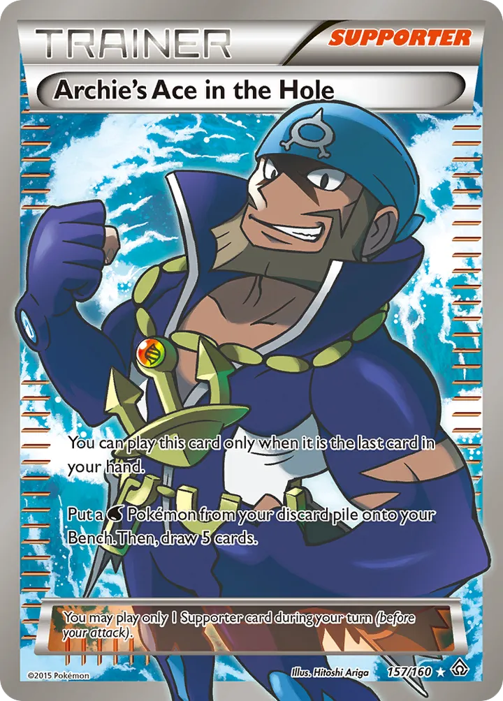 XY—Primal Clash 英語版 Archie's Ace in the Hole 157 カード表面