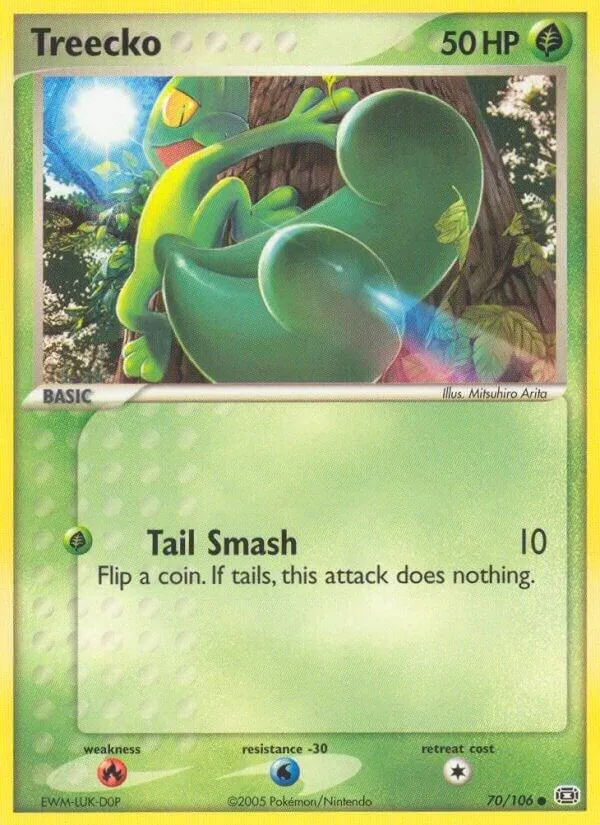 EX Emerald 英語版 Treecko 70 カード表面