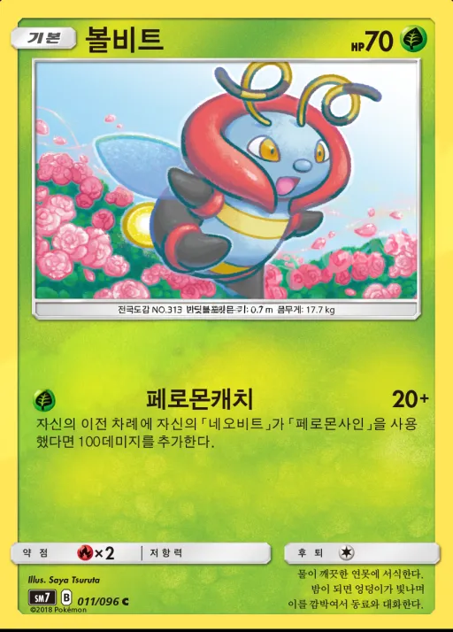 창공의 카리스마 韓国語版 볼비트 11 カード表面