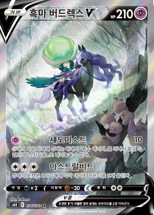 Front of 흑마 버드렉스 V 76, 칠흑의 가이스트 Korean