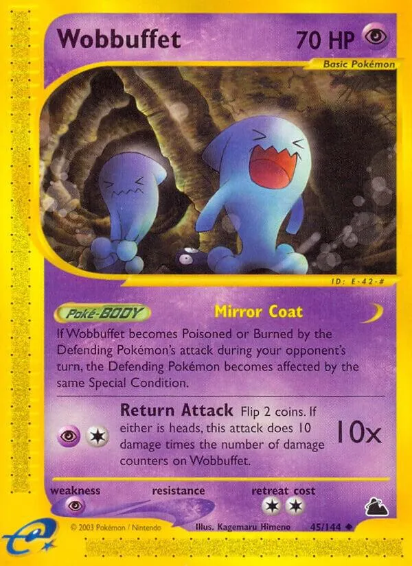Skyridge 英語版 Wobbuffet 45 カード表面