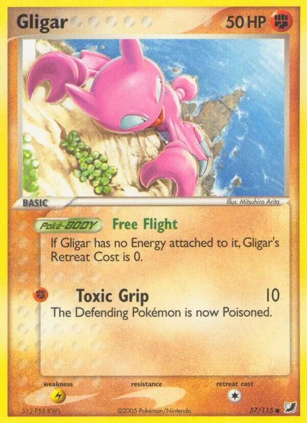 EX Unseen Forces 英語版 Gligar 57 カード表面