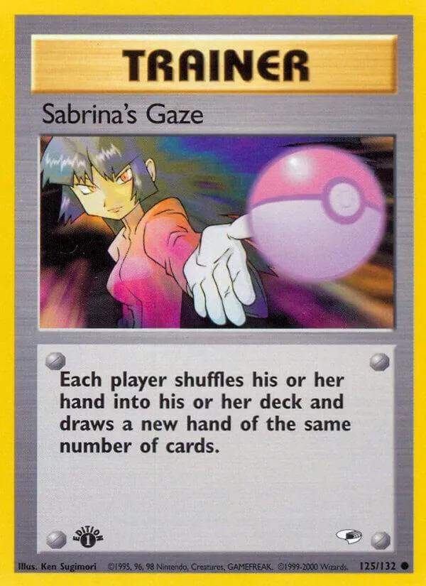 Gym Heroes 英語版 Sabrina's Gaze 125 カード表面