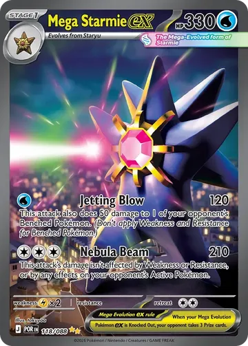 Mega Starmie ex 118 $28.69