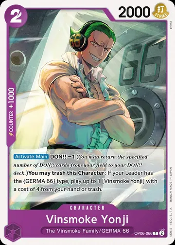 Vinsmoke Yonji OP06-066 $0.05