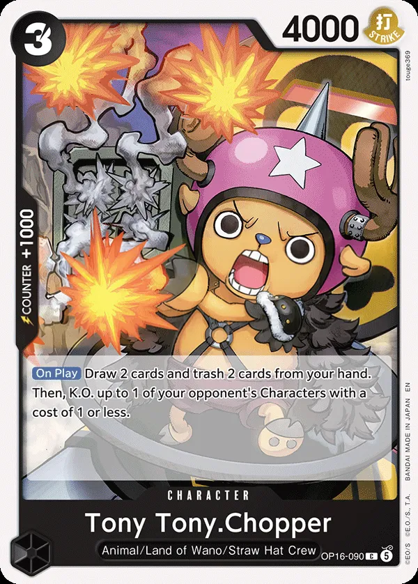 The Time of Battle 영어판 Tony Tony.Chopper OP16-090 카드 앞면