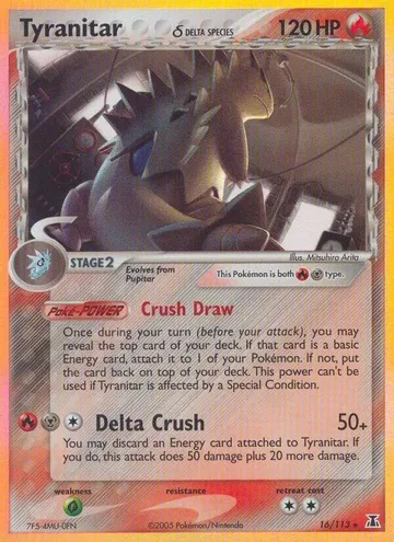 Tyranitar δ 16 $370.74
