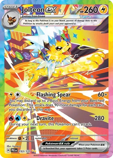 Jolteon ex 153 $155.57