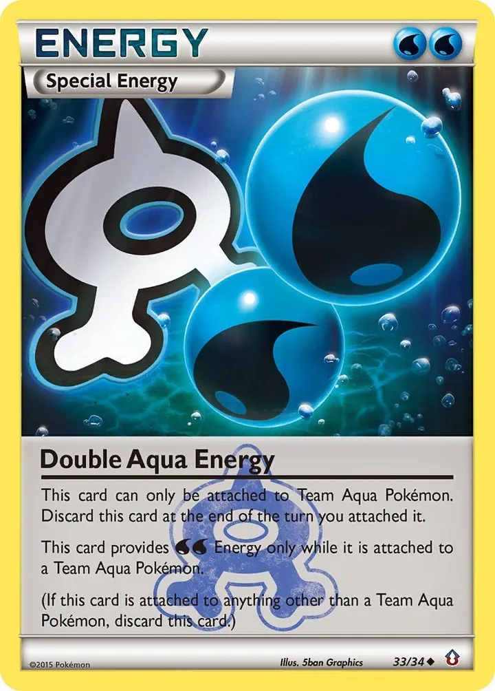 Double Crisis 英語版 Double Aqua Energy 33 カード表面