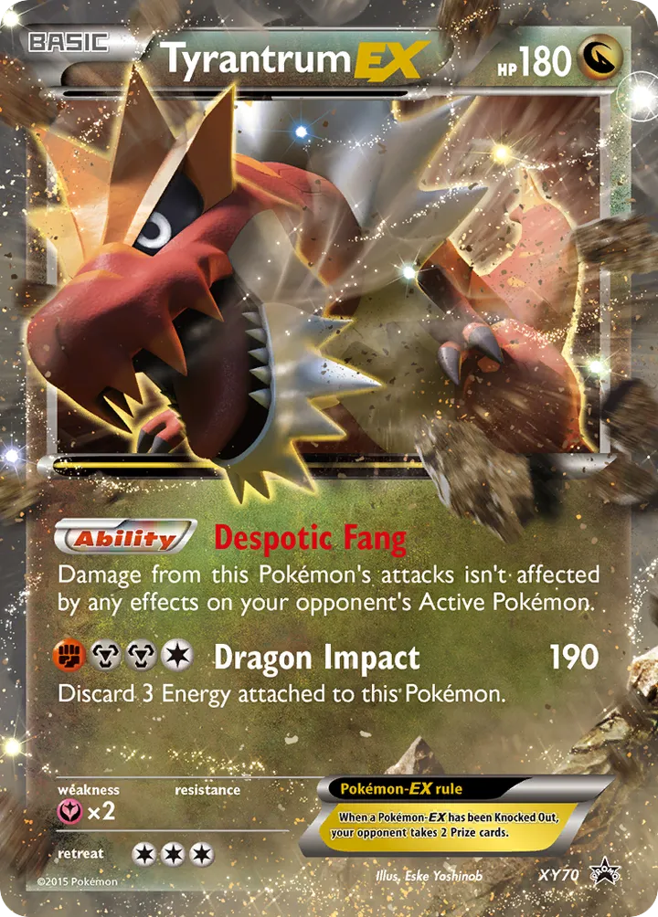 XY Black Star Promos 英語版 Tyrantrum-EX XY70 カード表面