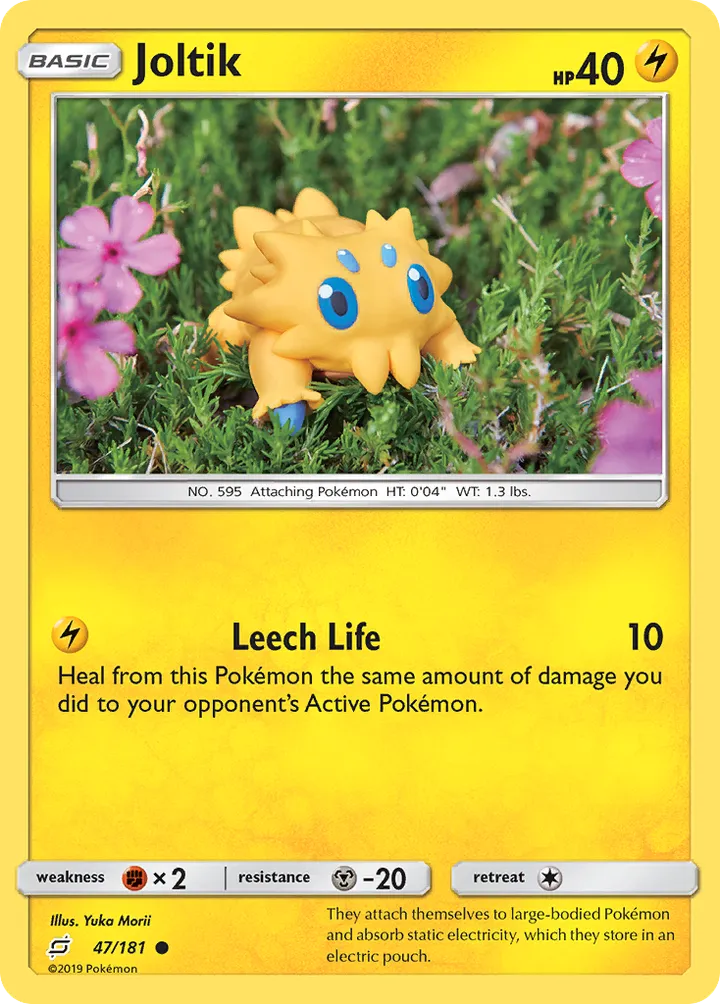 Sun & Moon—Team Up 英語版 Joltik 47 カード表面