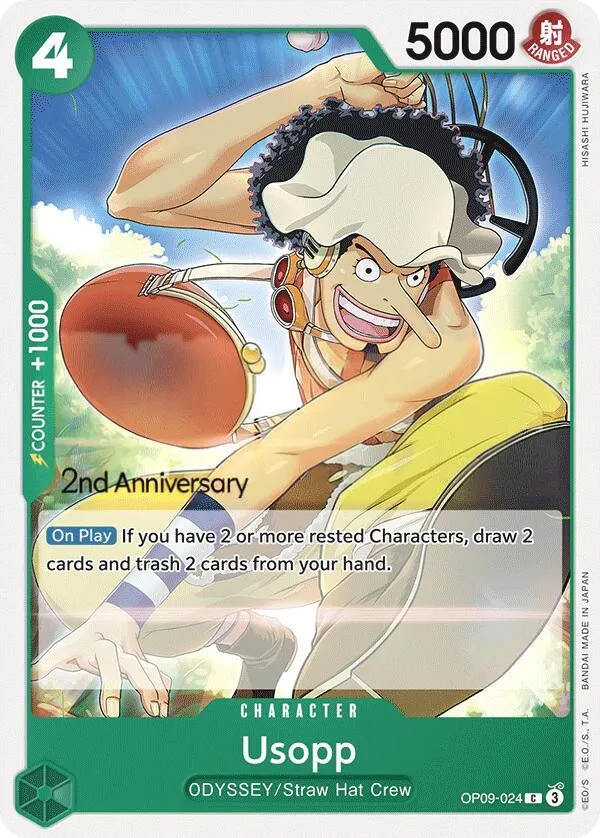 Emperors in the New World 英語版 Usopp OP09-024 · 記念大会 カード表面