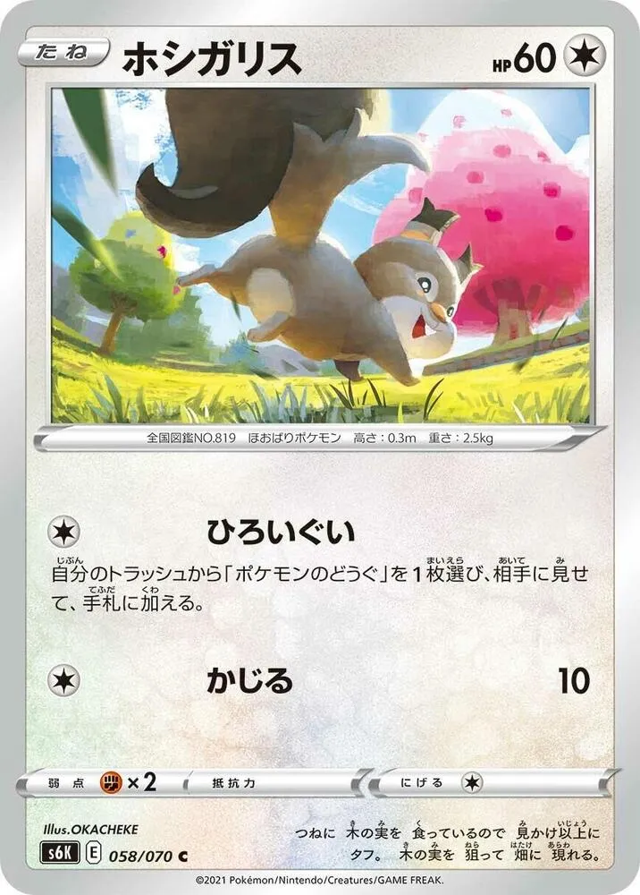 漆黒のガイスト 일본판 ホシガリス 58 카드 앞면