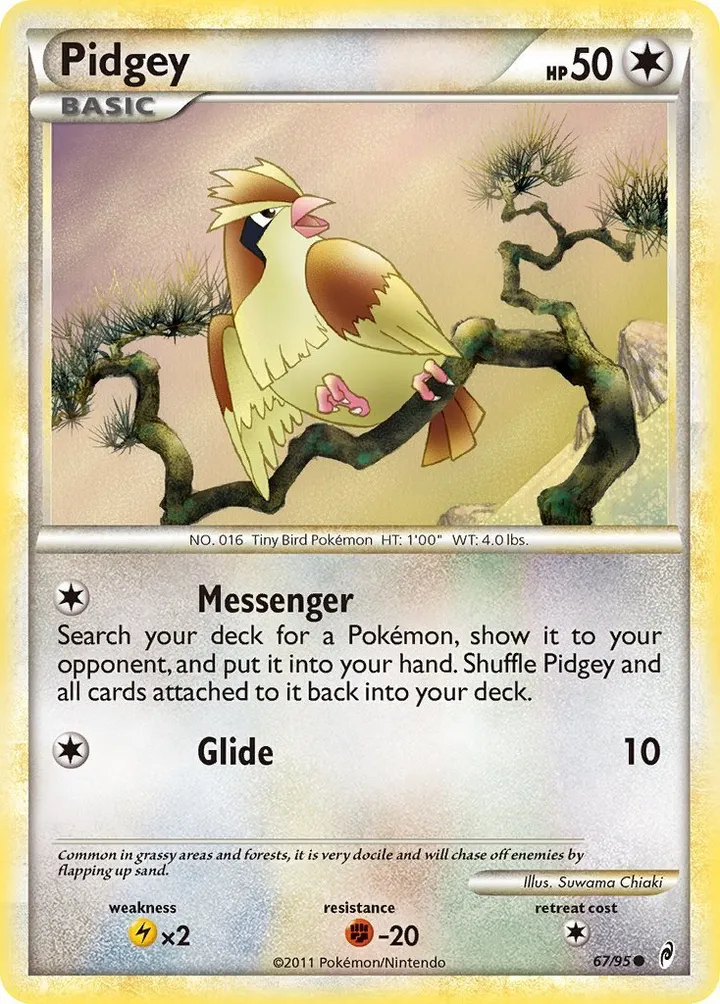 Pokémon TCG: Call of Legends 英語版 Pidgey 67 カード表面