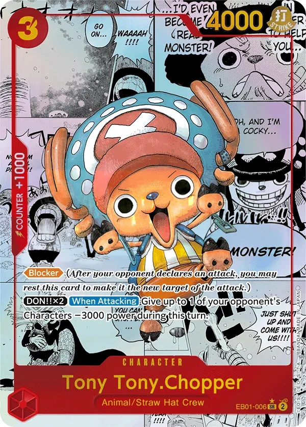 Memorial Collection 영어판 Tony Tony.Chopper EB01-006 · 패럴렐 2 카드 앞면