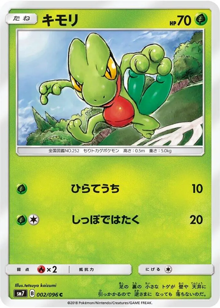 裂空のカリスマ 일본판 キモリ 2 카드 앞면