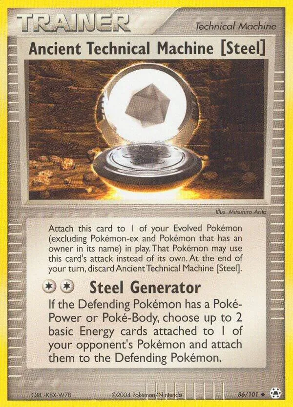 EX Hidden Legends 영어판 Ancient Technical Machine [Steel] 86 카드 앞면