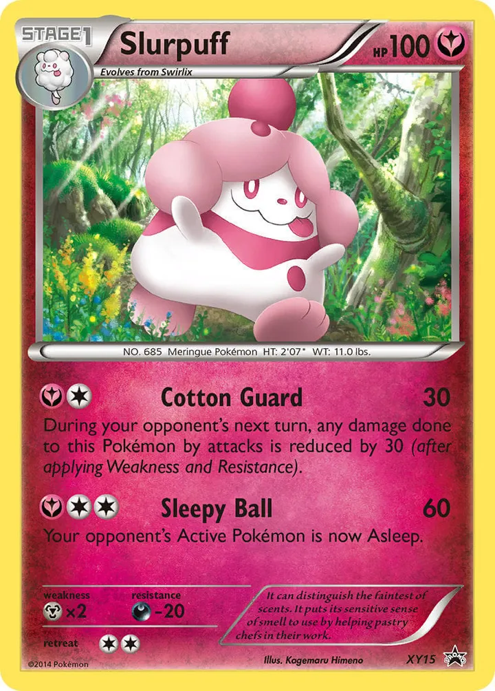 XY Black Star Promos 영어판 Slurpuff XY15 카드 앞면