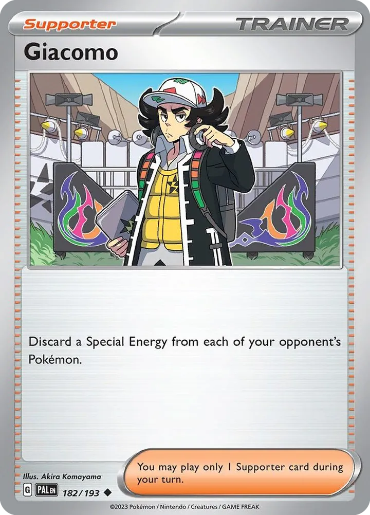 Scarlet & Violet—Paldea Evolved 영어판 Giacomo 182 카드 앞면