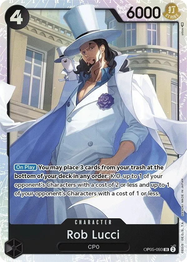 Awakening of the New Era 英語版 Rob Lucci OP05-093 カード表面