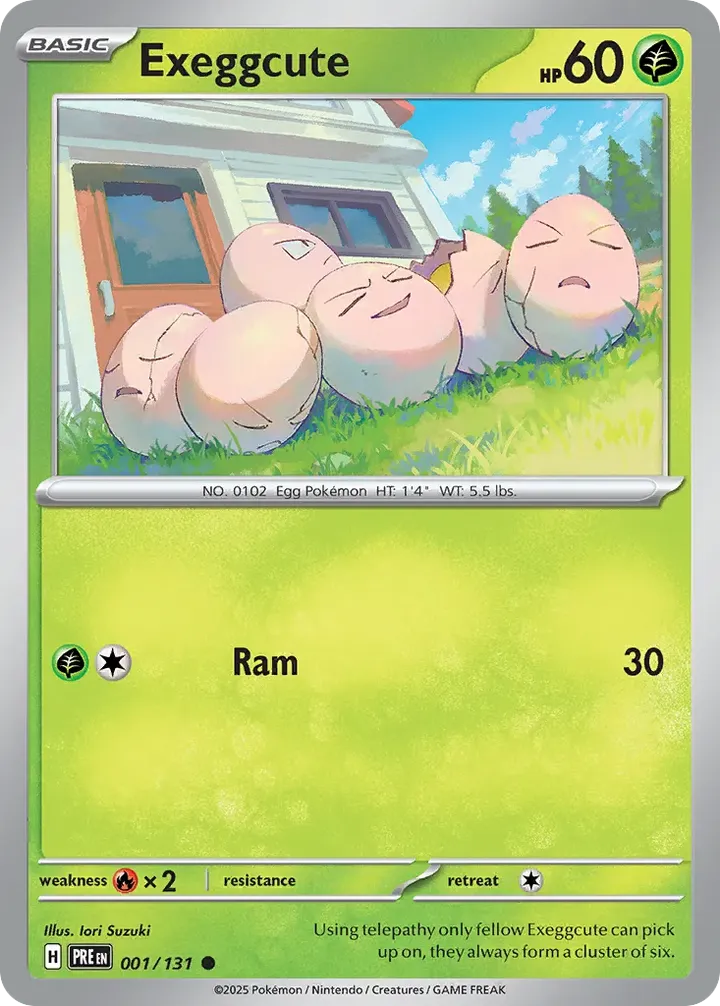 Scarlet & Violet—Prismatic Evolutions 영어판 Exeggcute 1 카드 앞면