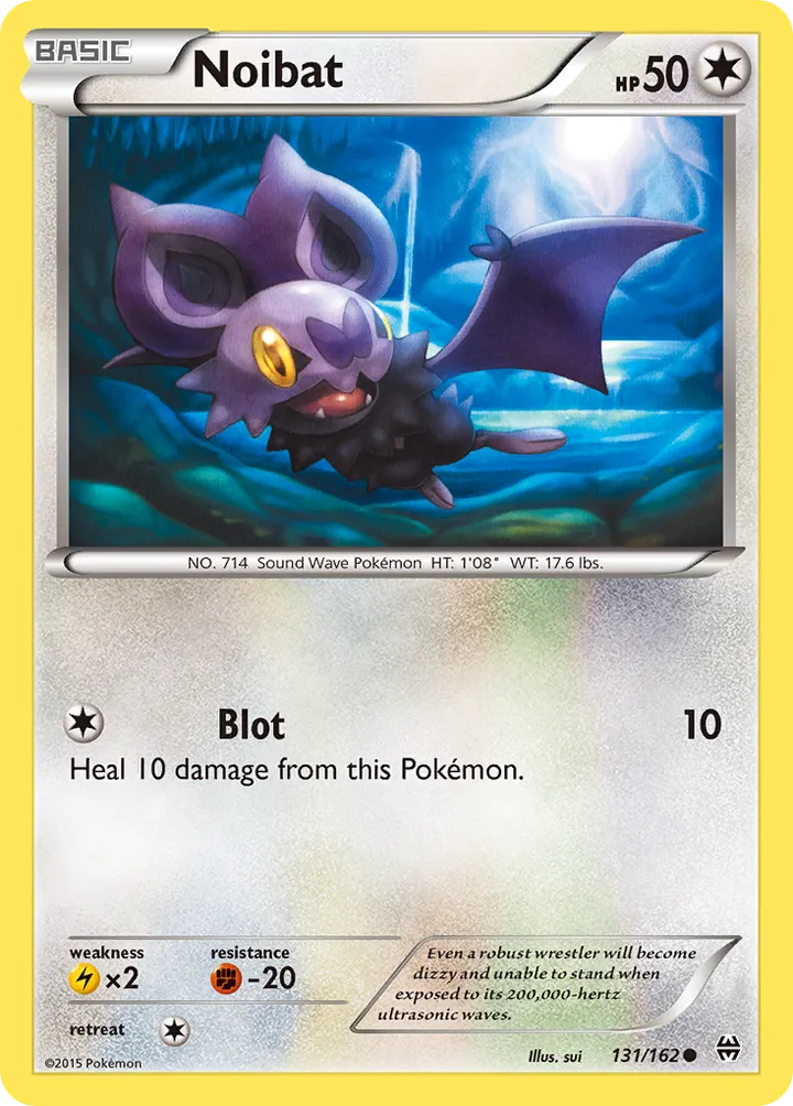 XY—BREAKthrough 영어판 Noibat 131 카드 앞면