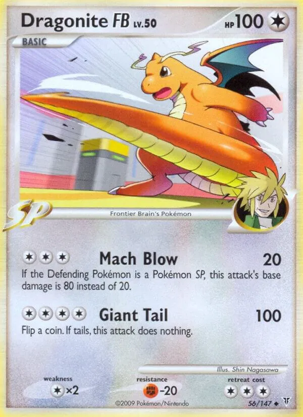 Platinum—Supreme Victors 영어판 Dragonite FB 56 카드 앞면