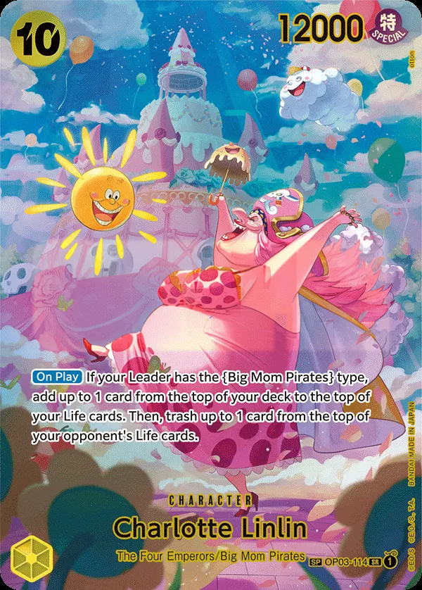 Pillars of Strength 英語版 Charlotte Linlin OP03-114 · パラレル 2 カード表面