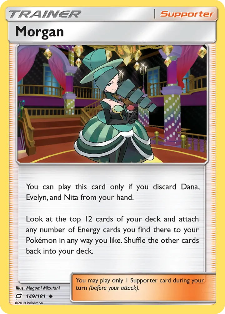 Sun & Moon—Team Up 英語版 Morgan 149 カード表面