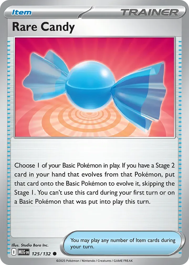 Mega Evolution 英語版 Rare Candy 125 カード表面