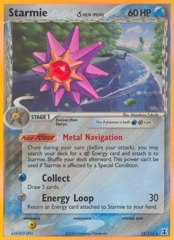Starmie δ 15 $42.21