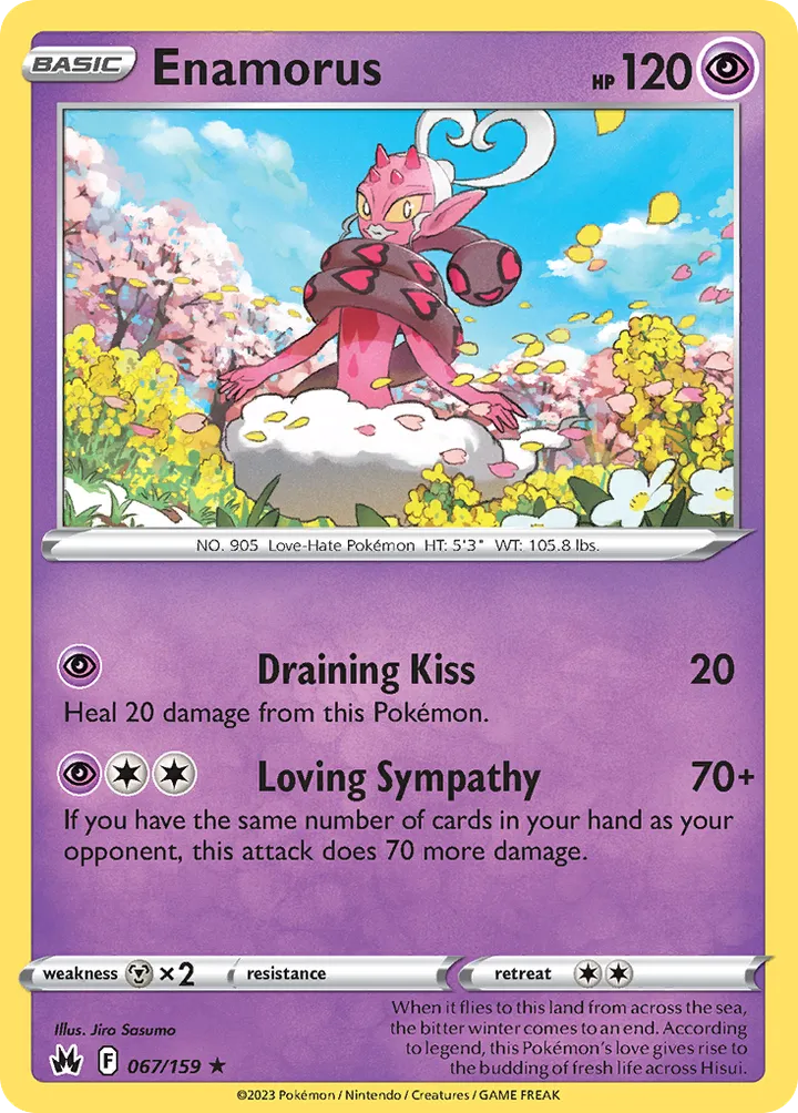 Crown Zenith 영어판 Enamorus 67 카드 앞면