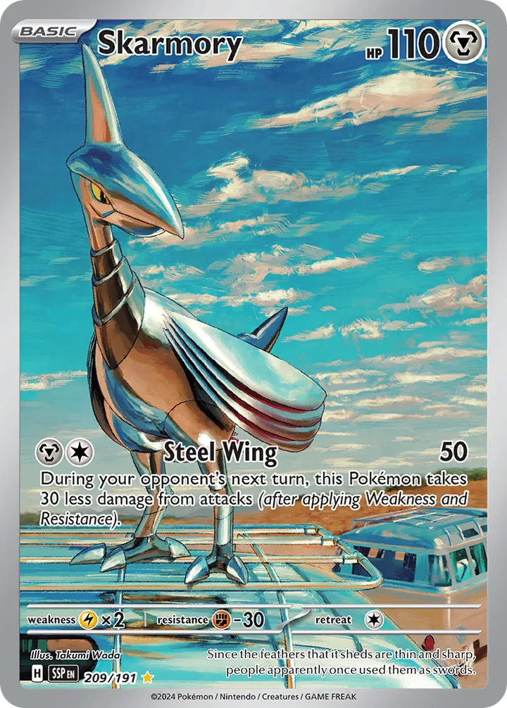 Scarlet & Violet—Surging Sparks 英語版 Skarmory 209 カード表面