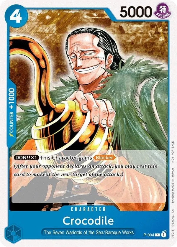 Promotion Cards 영어판 Crocodile P-004 카드 앞면