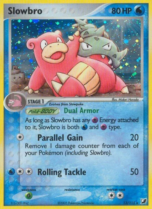 EX Unseen Forces 英語版 Slowbro 13 カード表面