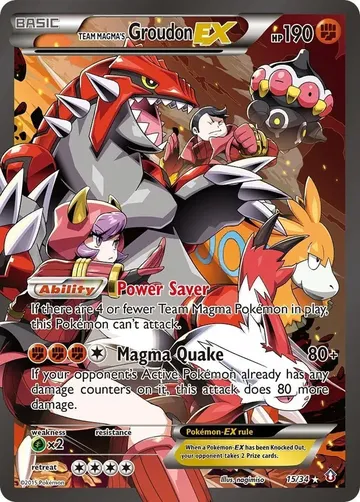 Team Magma's Groudon-EX 15