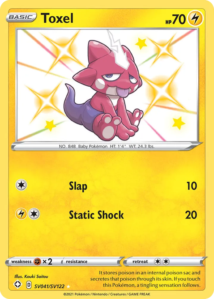 Shining Fates 영어판 Toxel SV041 카드 앞면