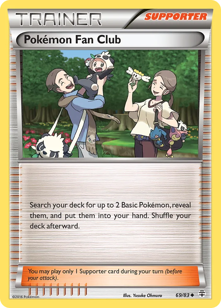 Generations 英語版 Pokémon Fan Club 69 カード表面