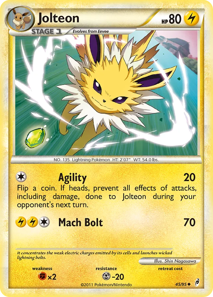 Pokémon TCG: Call of Legends 英語版 Jolteon 45 カード表面