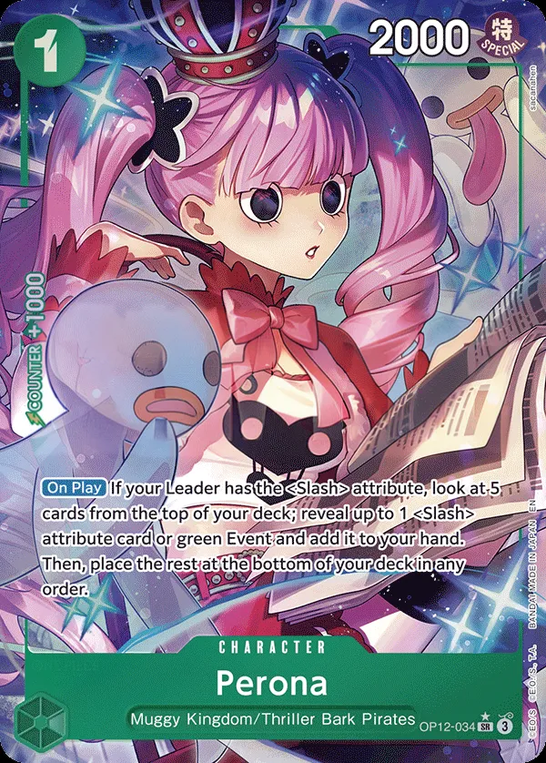Legacy of the Master 영어판 Perona OP12-034 · 패럴렐 카드 앞면