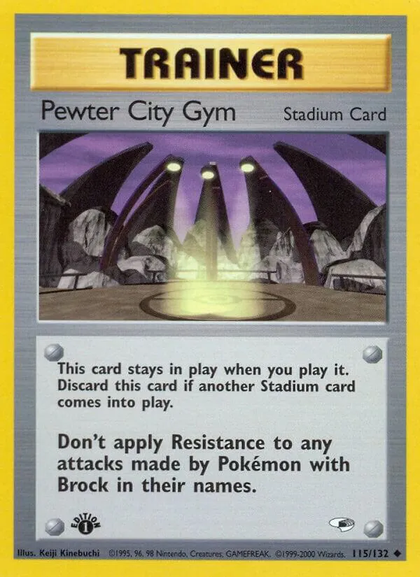 Gym Heroes 英語版 Pewter City Gym 115 カード表面